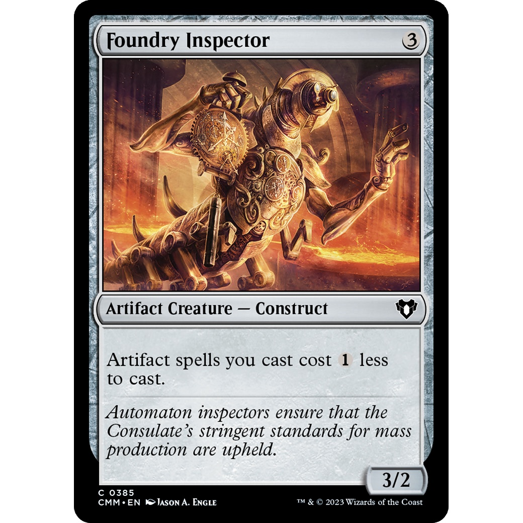 Foundry Inspector (CMM-385) - Commander Masters Foil
