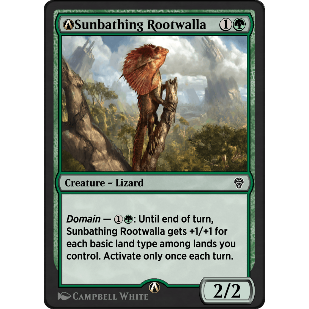A-Sunbathing Rootwalla (DMU-A-181) - Dominaria United
