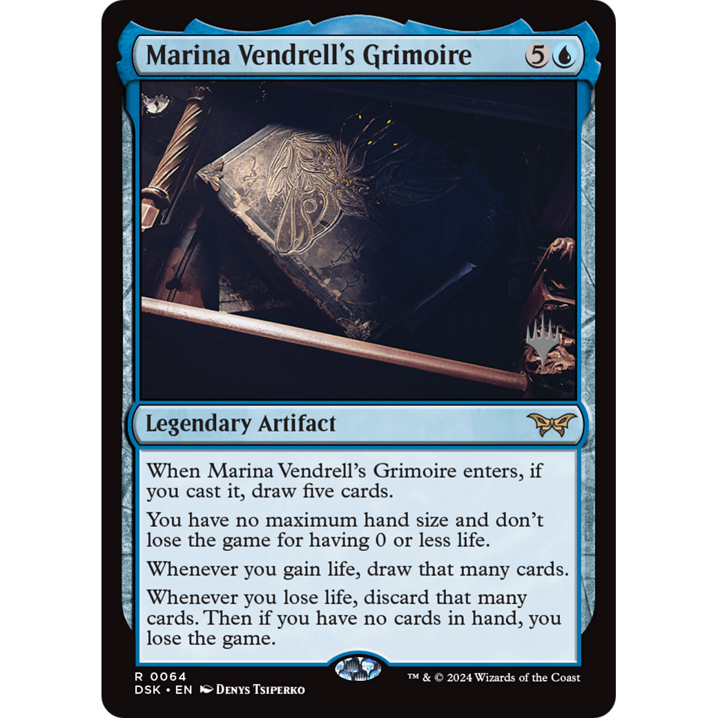 Marina Vendrell's Grimoire (PPDSK-64P) - Duskmourn: House of Horror Promos