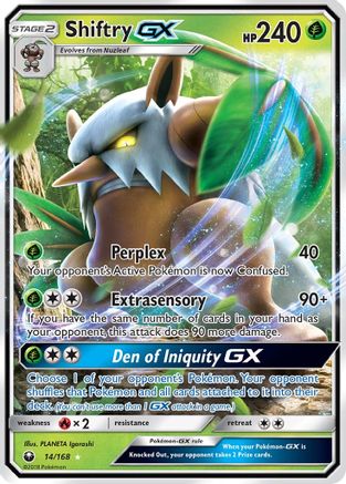 Shiftry GX 14/168 - SM  Celestial Storm Holofoil