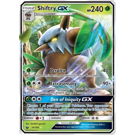 Shiftry GX 14/168 - SM  Celestial Storm Holofoil