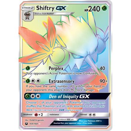 Shiftry GX (Secret) 169/168 - SM  Celestial Storm Holofoil