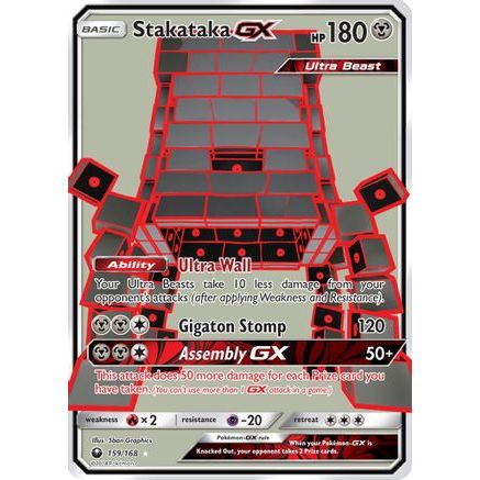 Stakataka GX (Full Art) 159/168 - SM  Celestial Storm Holofoil