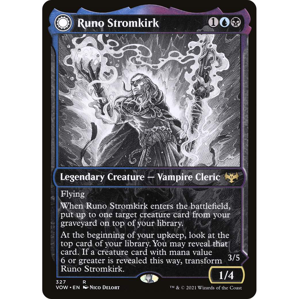 Runo Stromkirk (Showcase) (327) (VOW-327) - Innistrad: Crimson Vow: (Showcase, Double Faced Transform) Foil