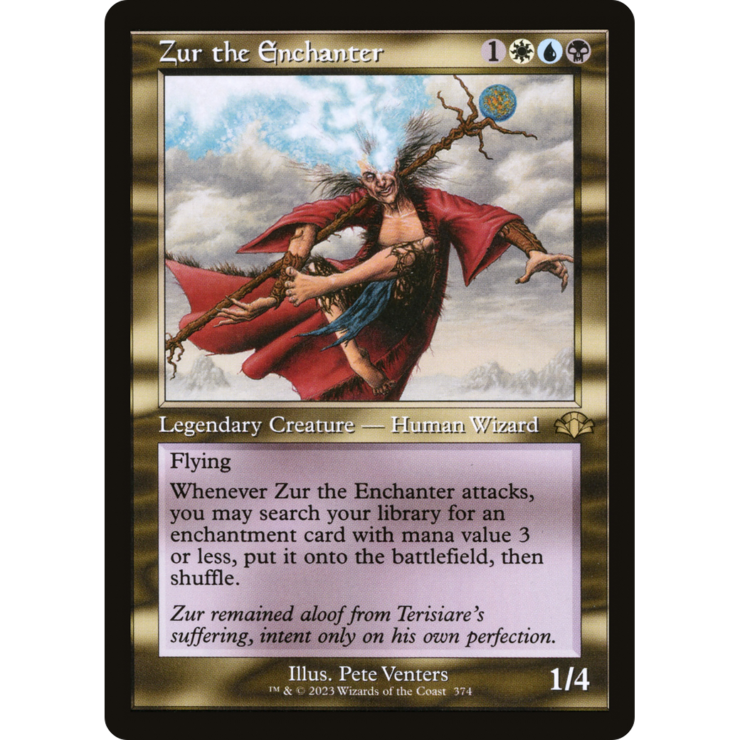 Zur the Enchanter (Retro Frame) (DMR-374) - Dominaria Remastered