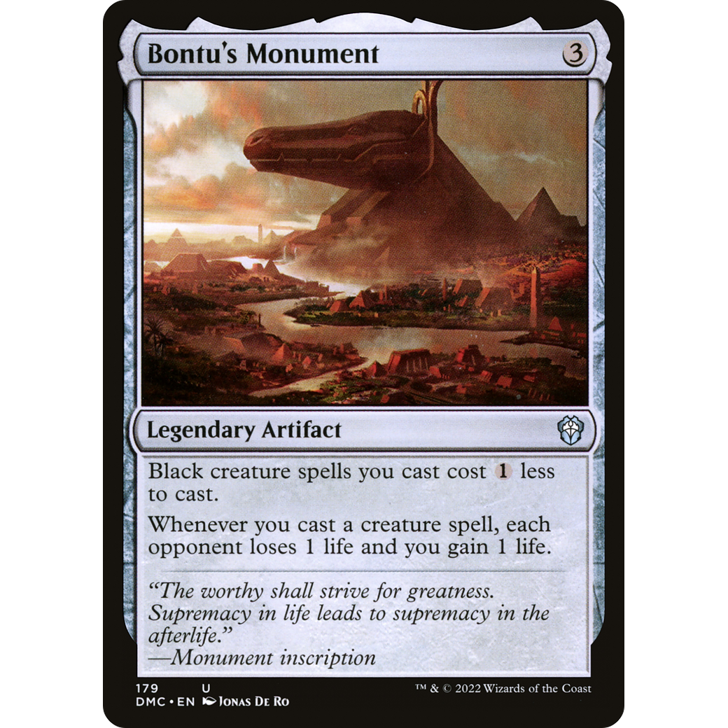 Bontu's Monument (DMC-179) - Dominaria United Commander