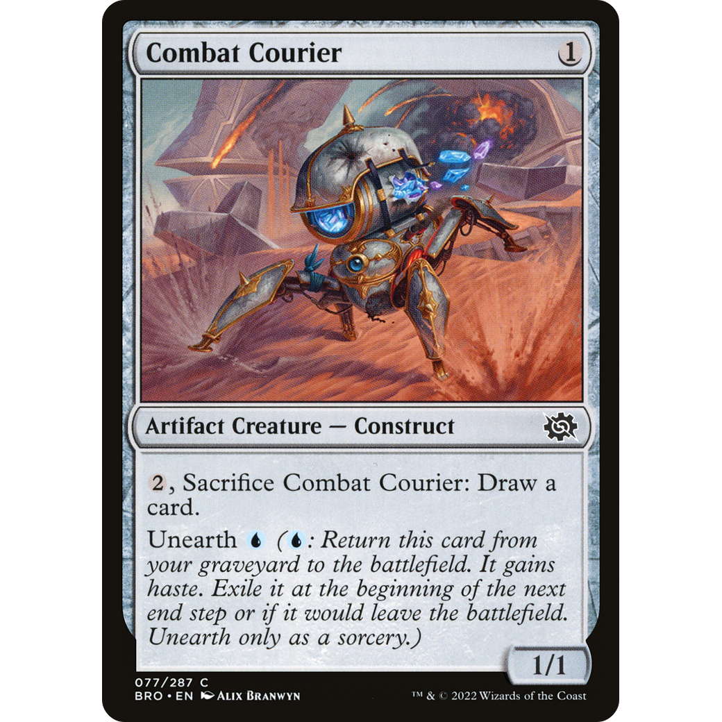 Combat Courier (BRO-077) - The Brothers' War Foil