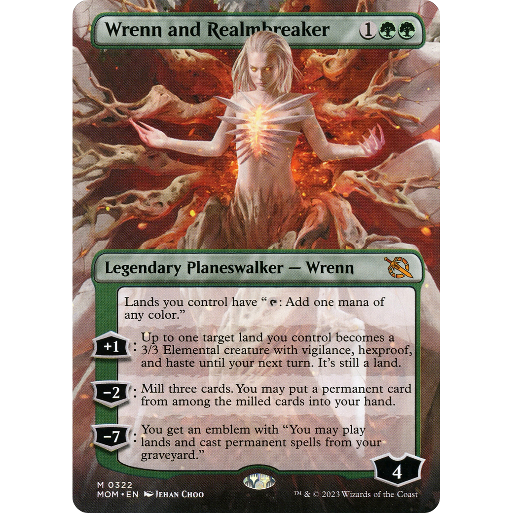 Wrenn and Realmbreaker (MOM-322) - March of the Machine (Borderless) Foil