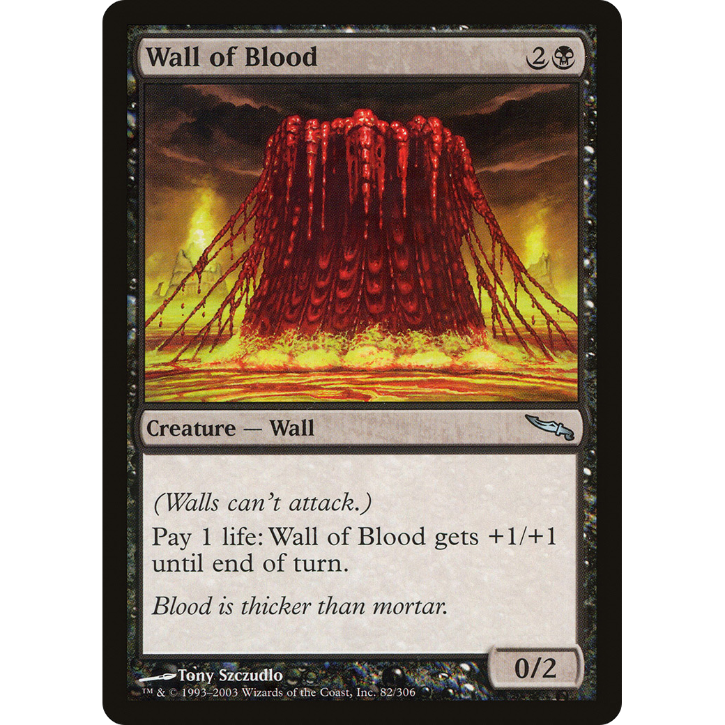 Wall of Blood (MRD-082) - Mirrodin Foil