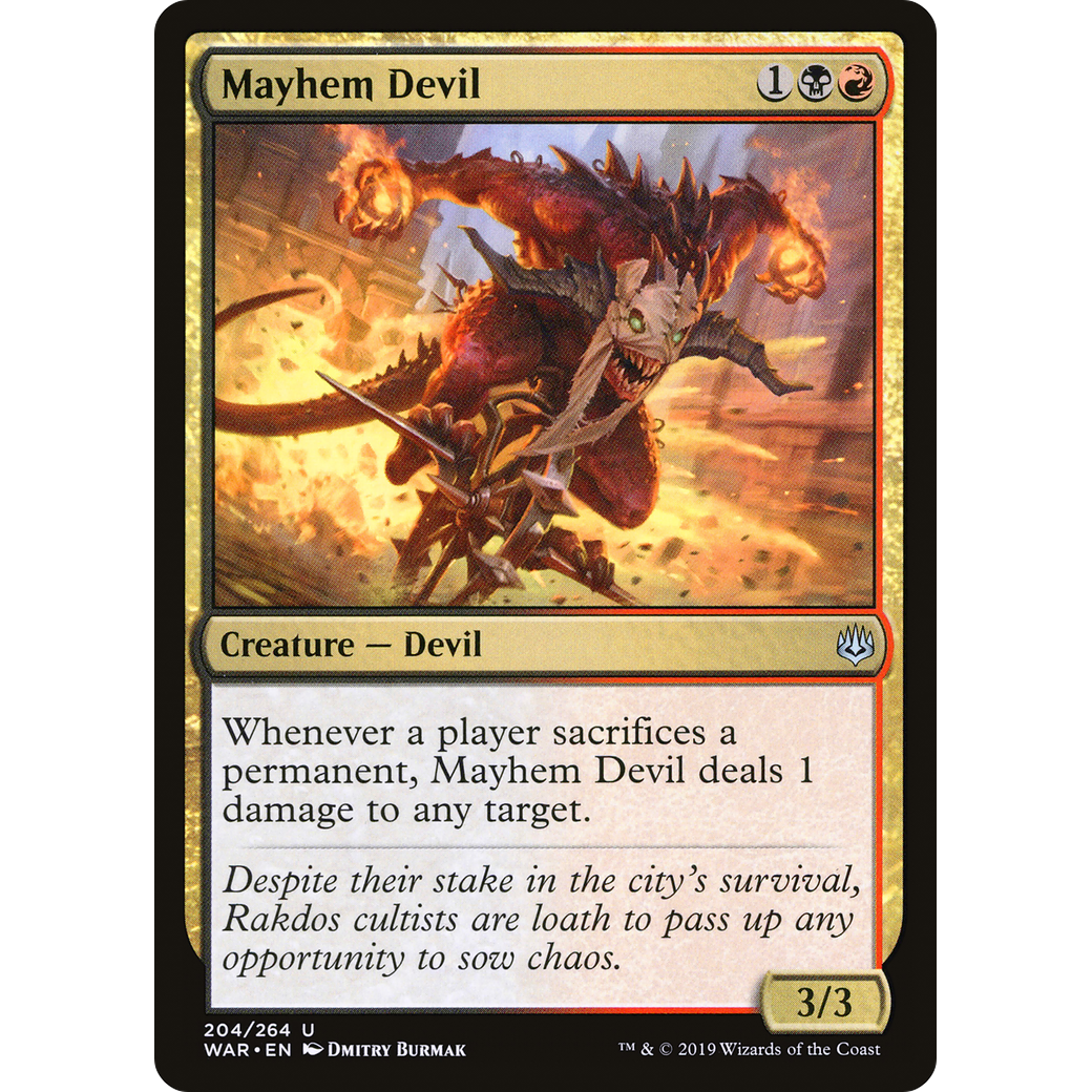Mayhem Devil (WAR-204) - War of the Spark Foil