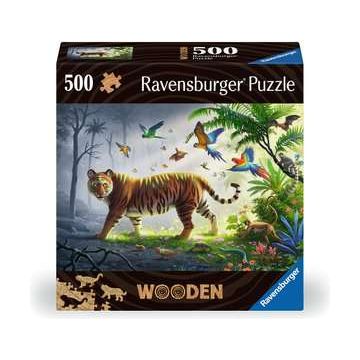 Jungle Tiger 505pc Wooden Puzzle