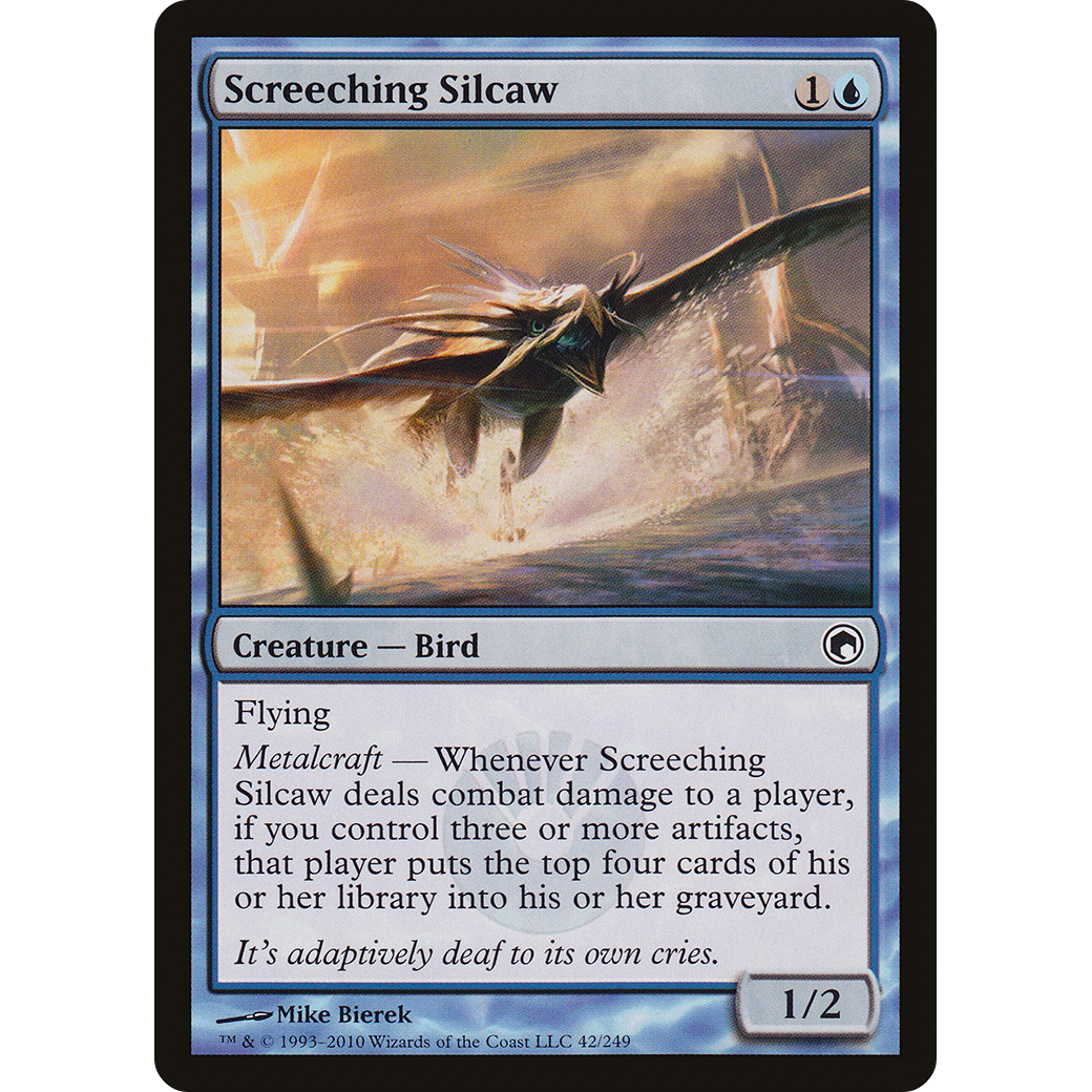 Screeching Silcaw (SOM-042) - Scars of Mirrodin Foil
