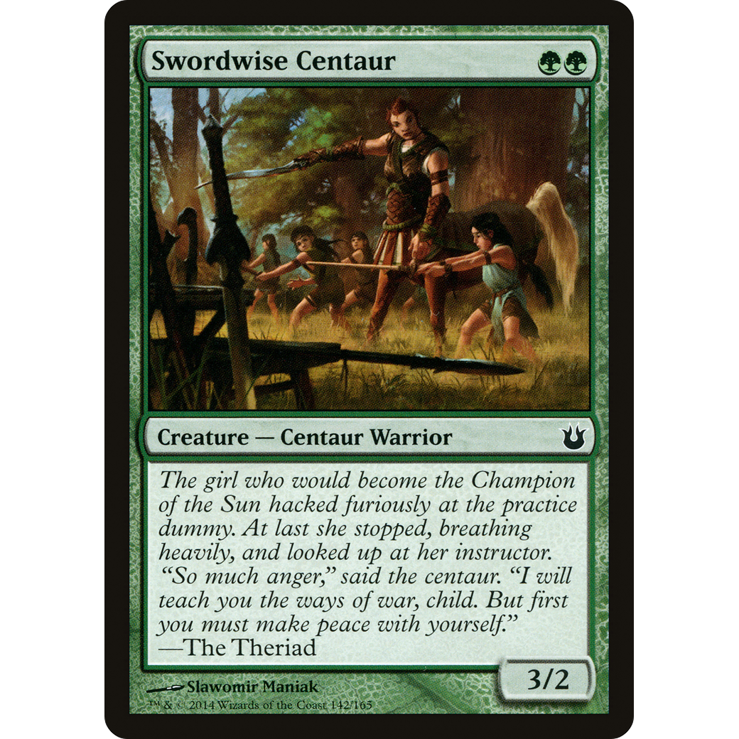 Swordwise Centaur (BNG-142) - Born of the Gods Foil