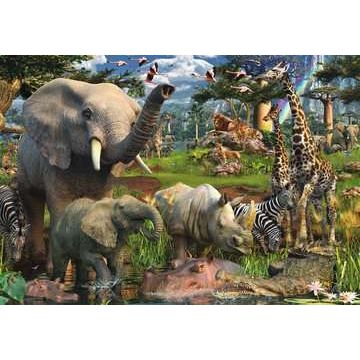 At The Waterhole 18000pc Puzzle