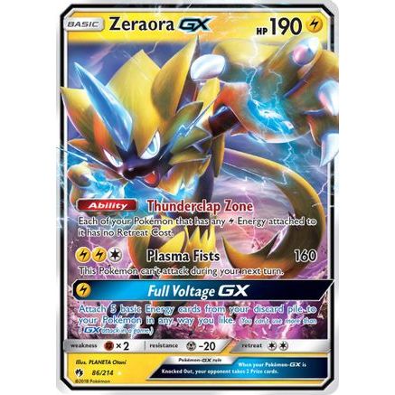 Zeraora GX 86/214 - SM  Lost Thunder Holofoil