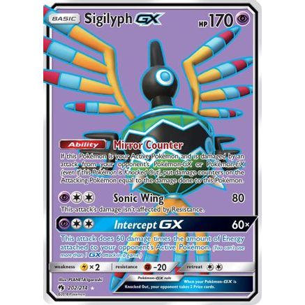 Sigilyph GX (Full Art) 202/214 - SM  Lost Thunder Holofoil