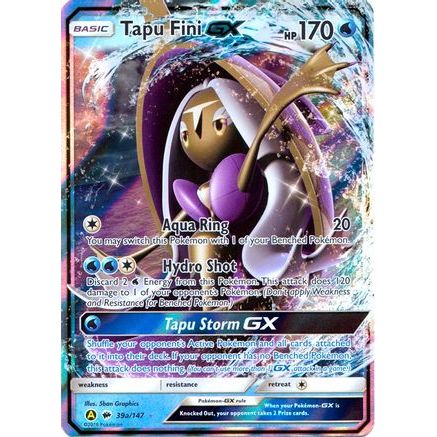Tapu Fini GX - 39a/147 39a/147 - Alternate Art Promos Holofoil