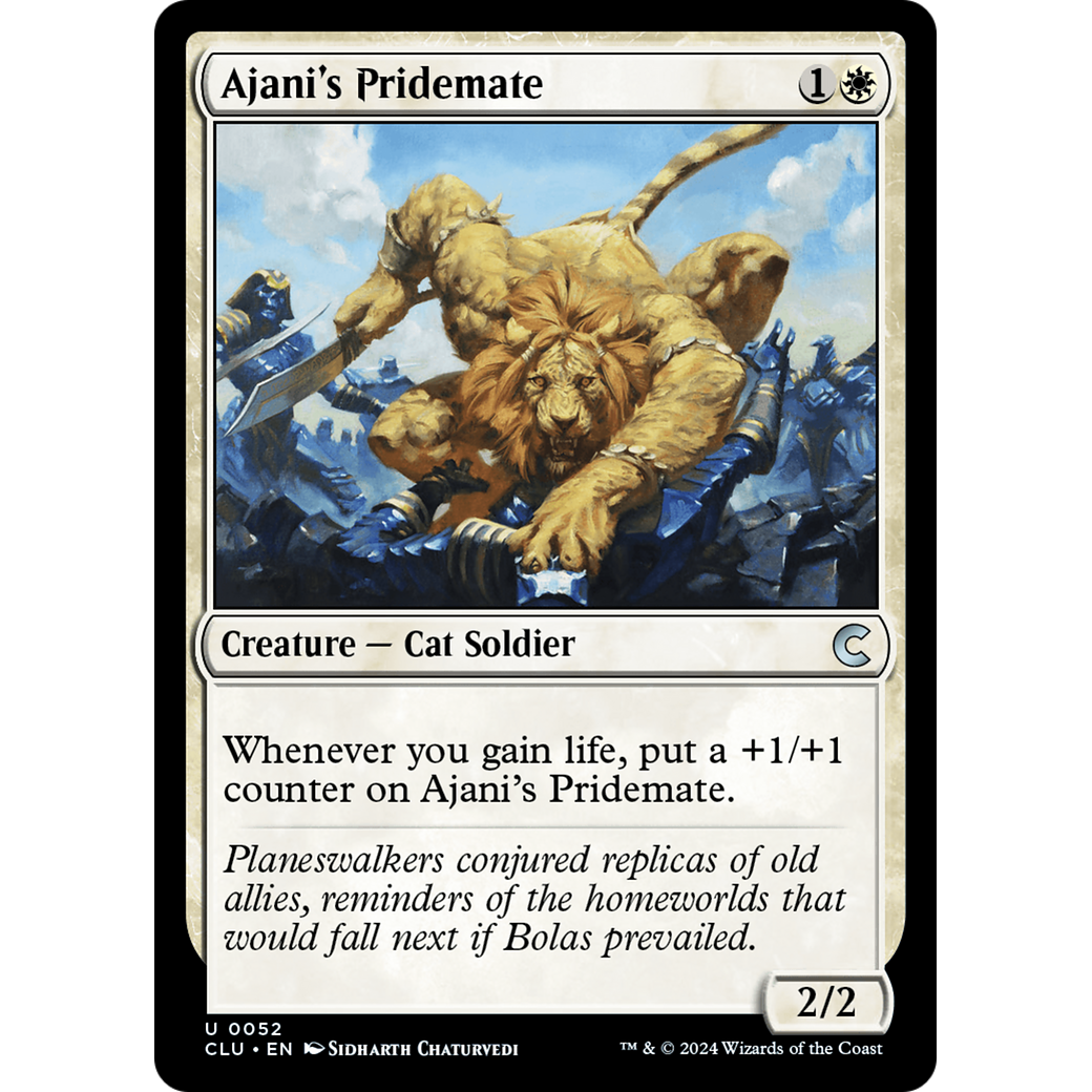 Ajani's Pridemate (CLU-052) - Ravnica: Clue Edition