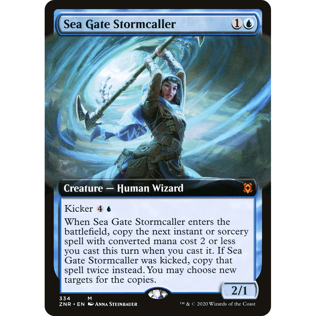Sea Gate Stormcaller (Extended Art) (ZNR-334) - Zendikar Rising: (Extended Art) Foil