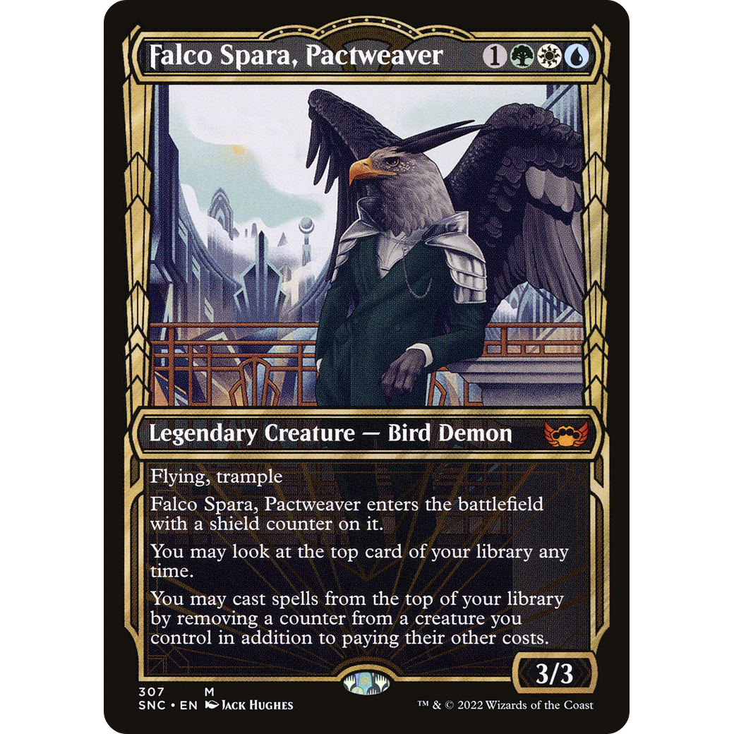 Falco Spara, Pactweaver (Showcase) (SNC-307) - Streets of New Capenna: (Showcase) Foil