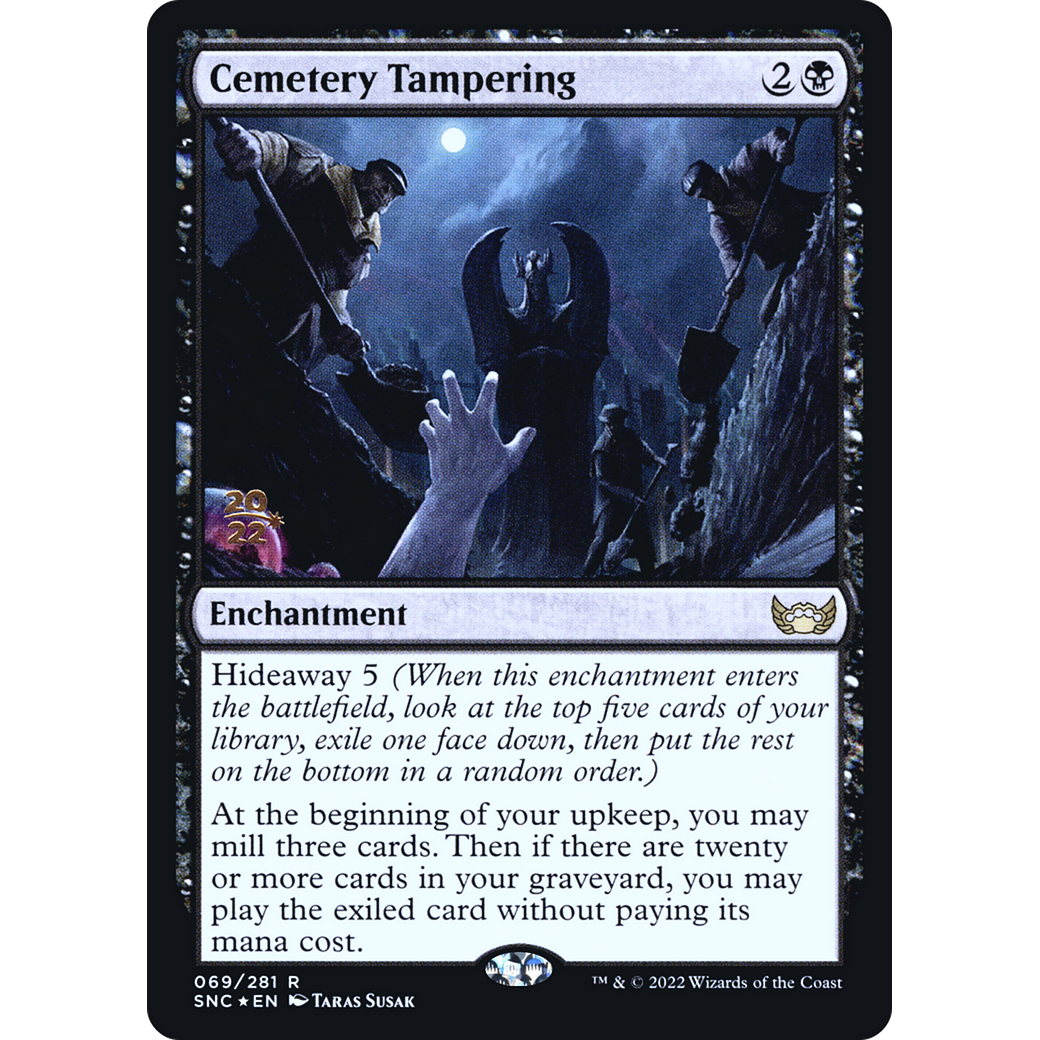 Cemetery Tampering (PRE-069) - Streets of New Capenna Promos Foil
