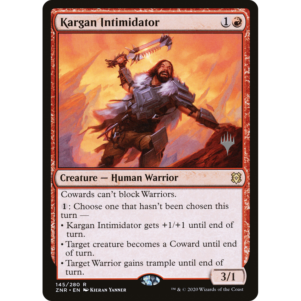 Kargan Intimidator (PPZNR-145) - Zendikar Rising Promos Foil