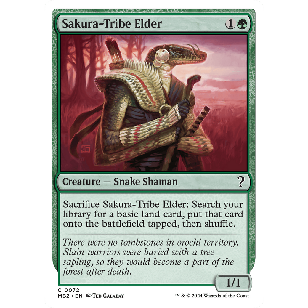 Sakura-Tribe Elder (White Border) (MB2-072) - Mystery Booster 2