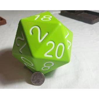 Big Foam Dice 4 inch D20's (11 colors) by Zucati: Yellow