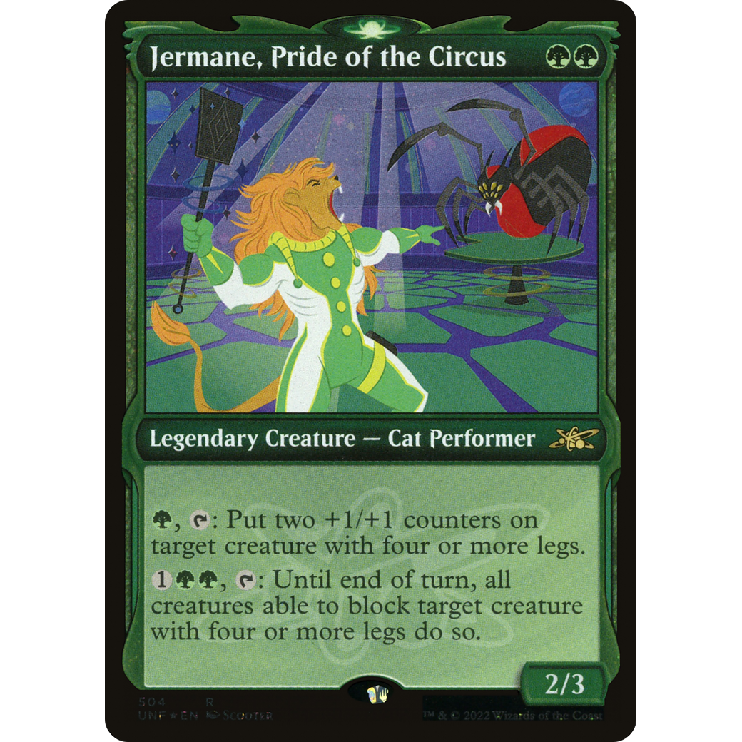 Jermane, Pride of the Circus (Showcase) (Galaxy Foil) (UNF-504) - Unfinity: (Showcase) Foil