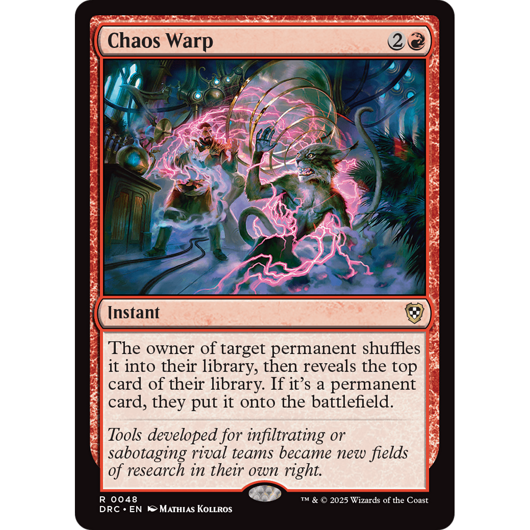 Chaos Warp (DRC-048) - Commander: Aetherdrift Foil