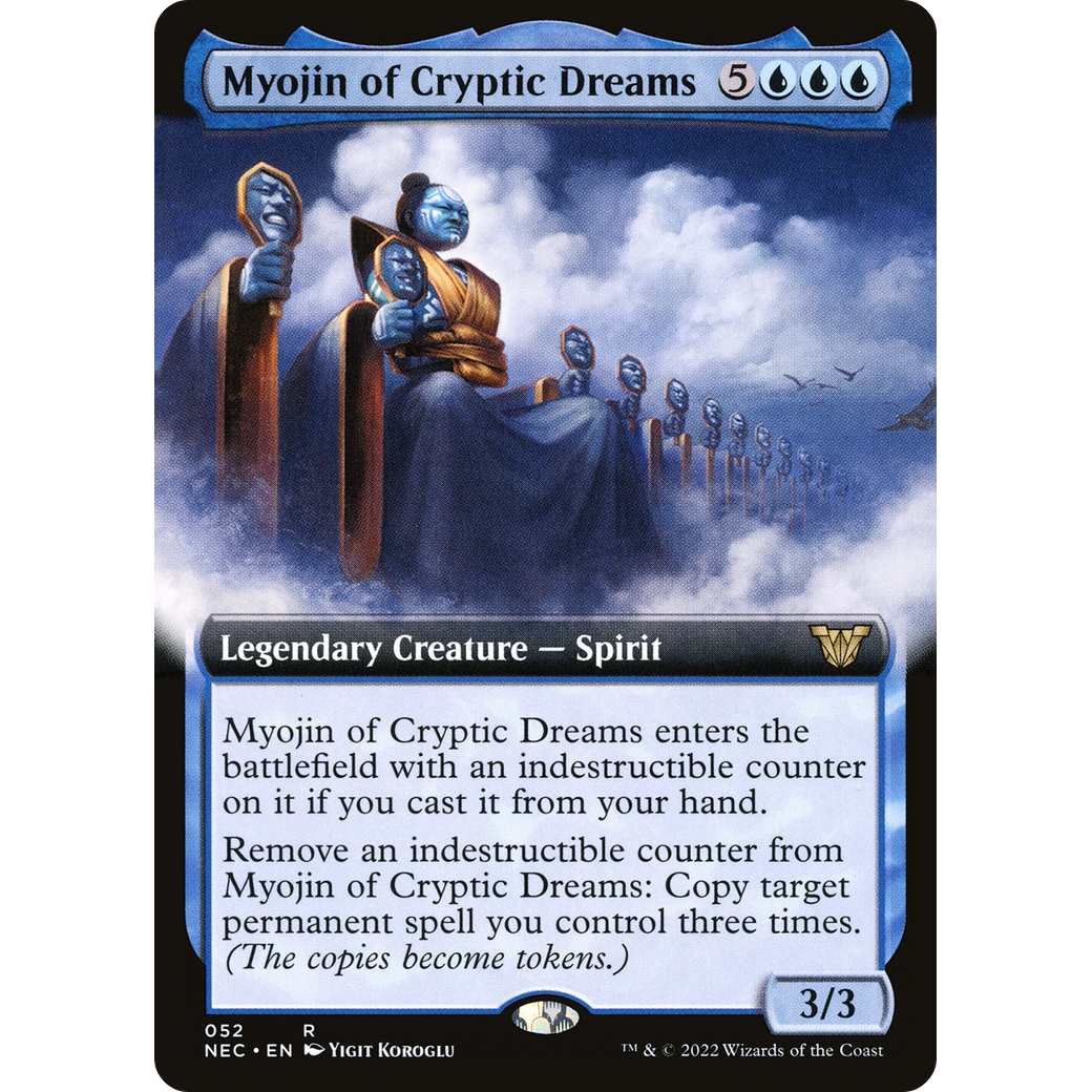 Myojin of Cryptic Dreams (Extended Art) (NEC-052) - Neon Dynasty Commander: (Extended Art)
