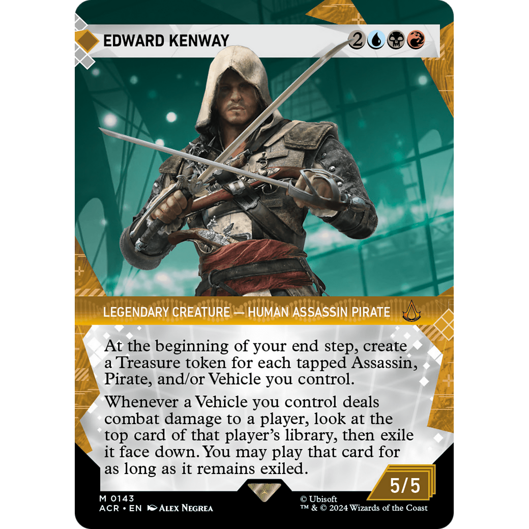 Edward Kenway (Showcase) (ACR-143) - Assassin's Creed: (Showcase) (Borderless) Foil