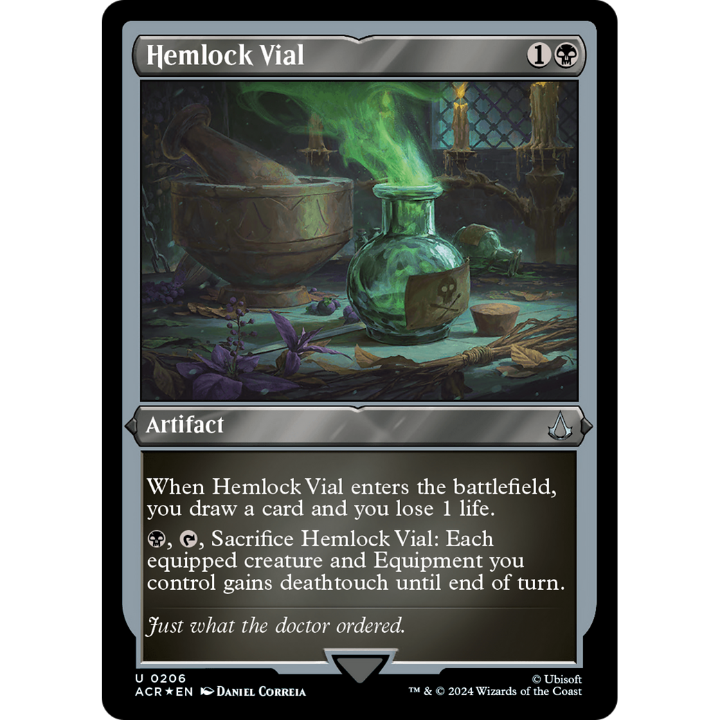 Hemlock Vial (ACR-206) - Assassin's Creed Etched Foil