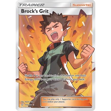 Brock's Grit (Full Art) 172/181 - SM  Team Up Holofoil