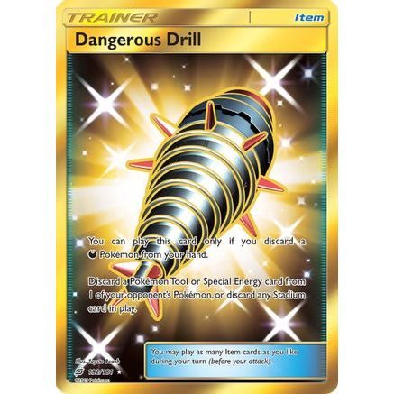 Dangerous Drill (Secret) 192/181 - SM  Team Up Holofoil