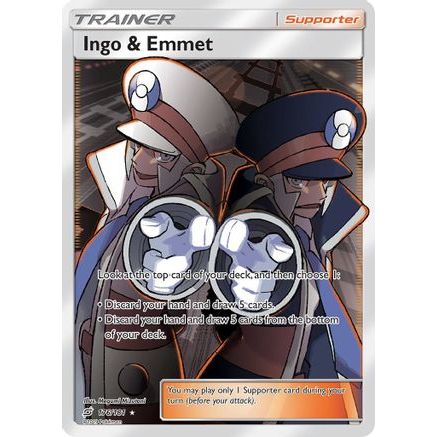 Ingo & Emmet (Full Art) 176/181 - SM  Team Up Holofoil