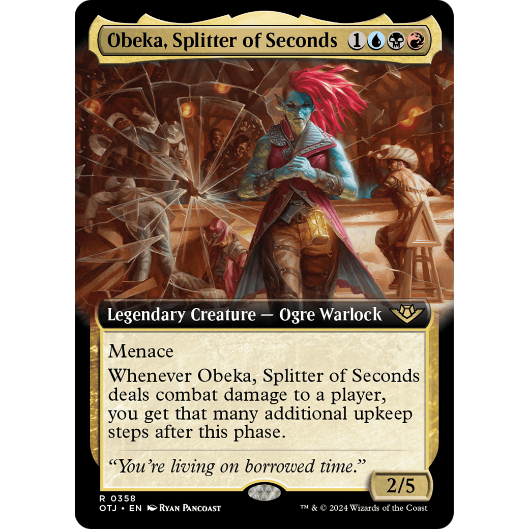 Obeka, Splitter of Seconds (OTJ-358) - Outlaws of Thunder Junction: (Extended Art) Foil
