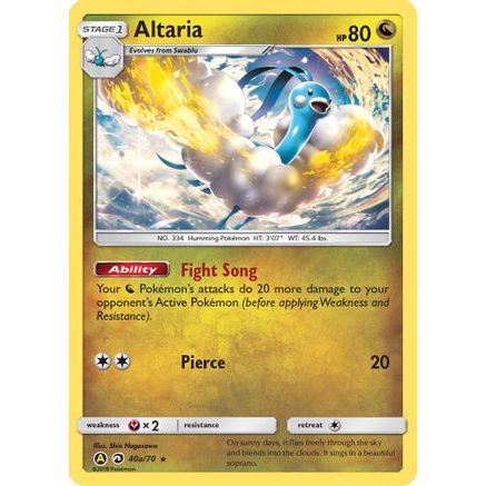 Altaria - 40a/70 40a/70 - Alternate Art Promos Holofoil