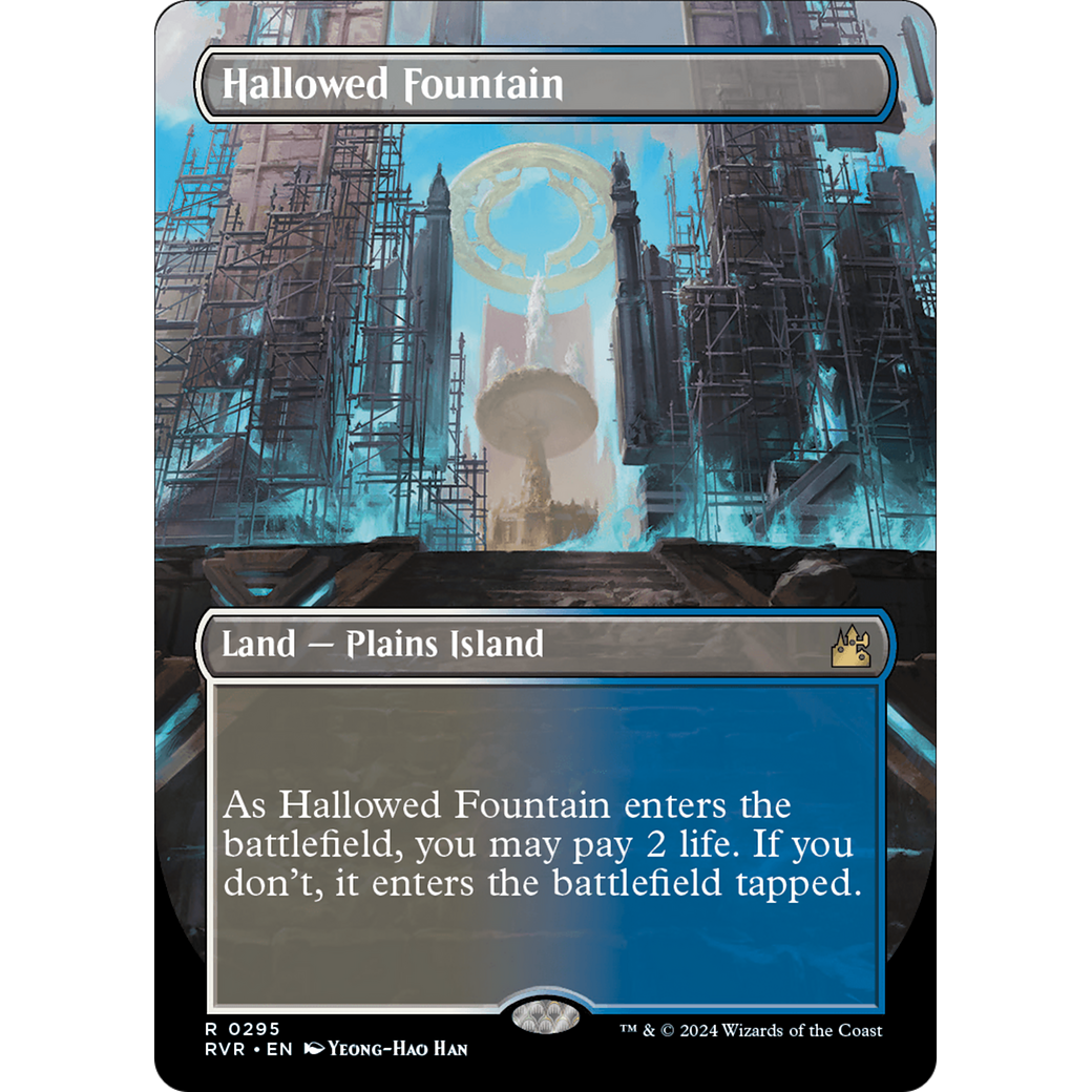 Hallowed Fountain (RVR-295) - Ravnica Remastered (Borderless)