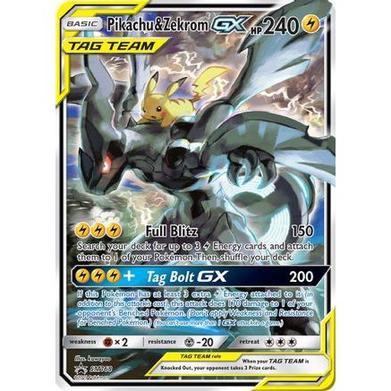 Pikachu & Zekrom GX SM168/248 - SM Promos Holofoil