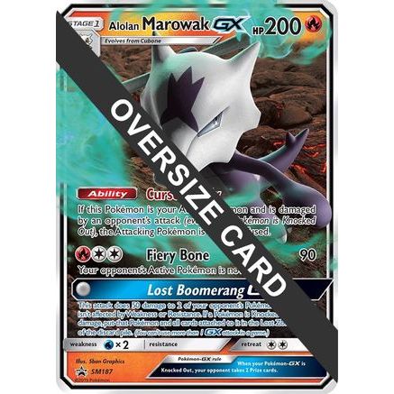 Alolan Marowak GX - SM187 SM187 - Jumbo Cards Holofoil