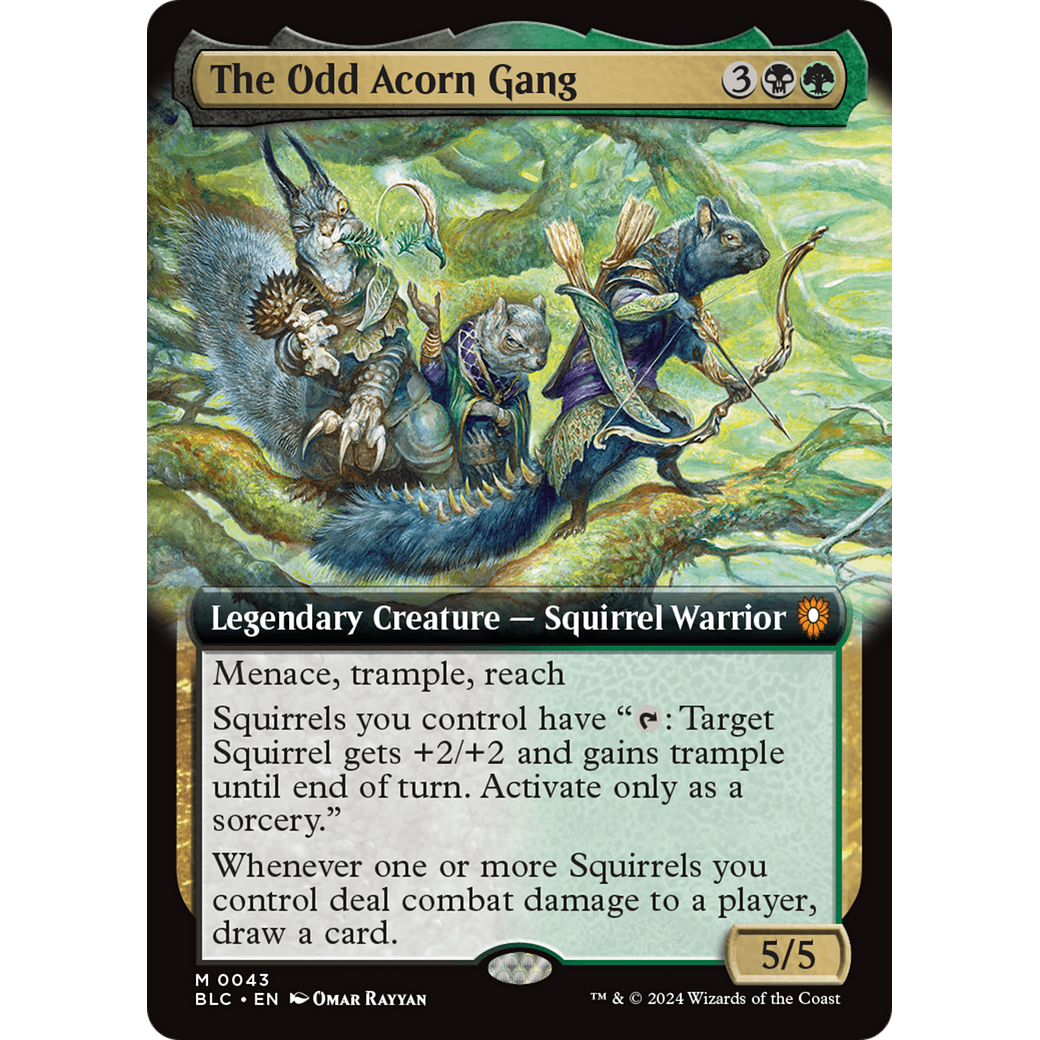 The Odd Acorn Gang (BLC-043) - Bloomburrow Commander: (Extended Art)