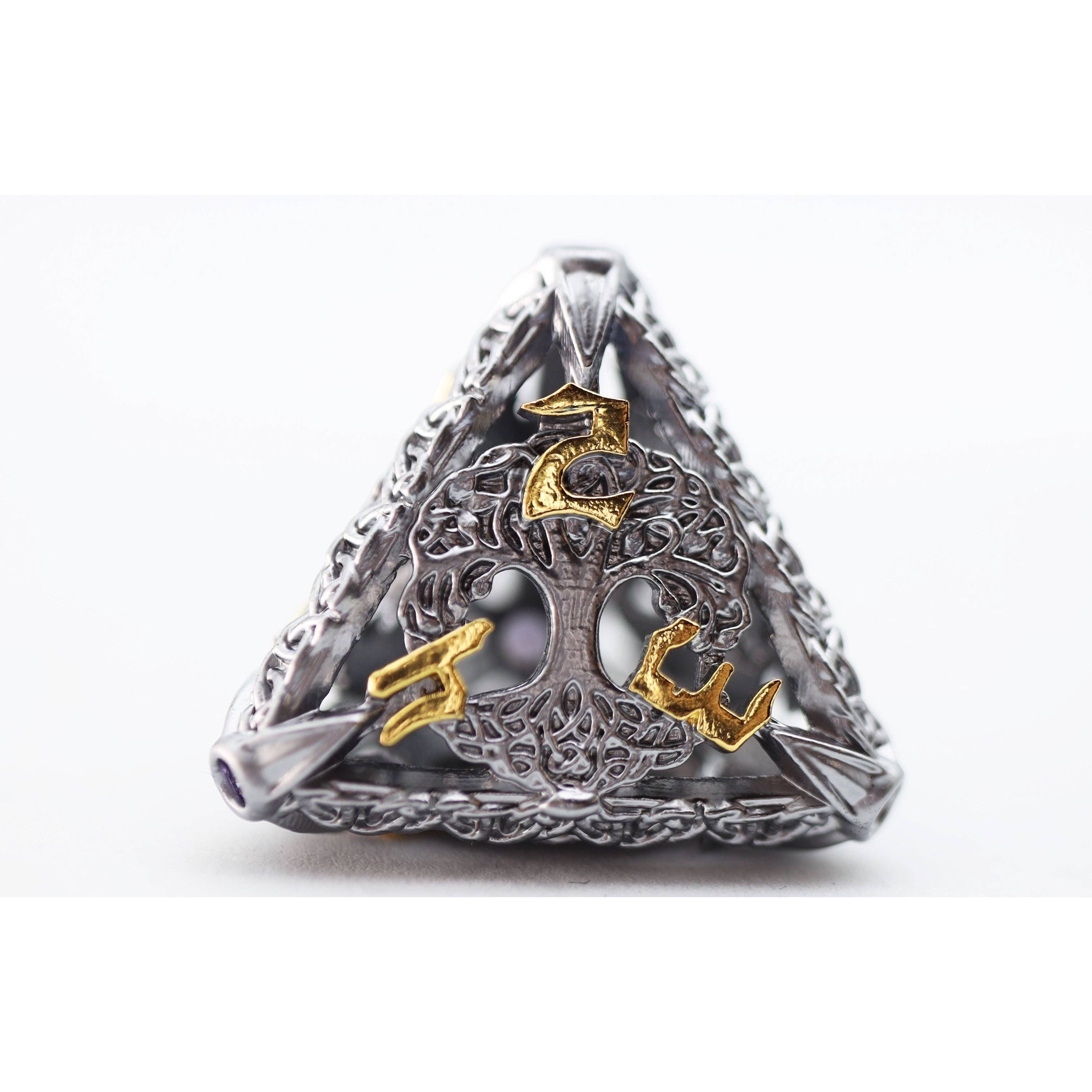 Trees of Virtue: Tree of Philomathy - Hollow Metal RPG Dice Set