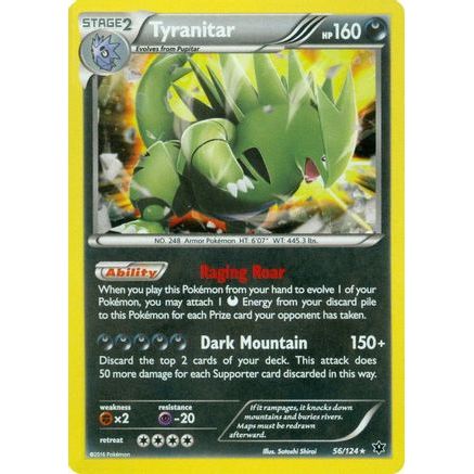 Tyranitar - 56/124 (Cosmos Holo) 56 - Miscellaneous Cards & Products Holofoil