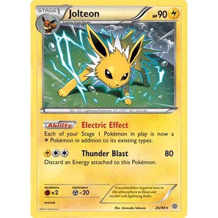 Jolteon - 26/98 (Cosmos Holo) 26 - Miscellaneous Cards & Products Holofoil