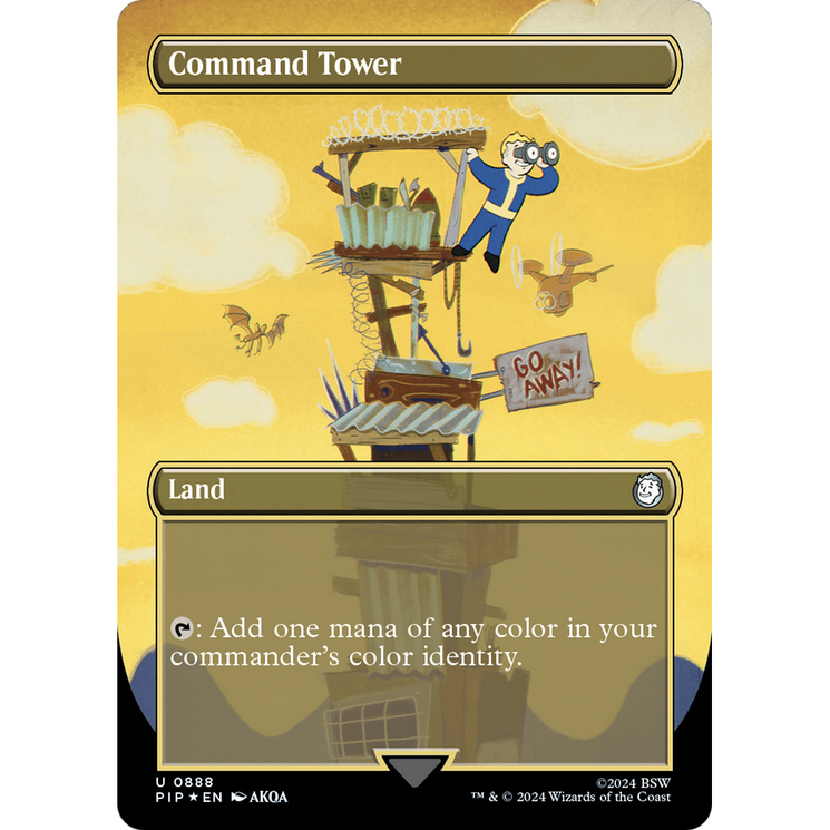 Command Tower (PIP-888) - Fallout (Borderless) Foil