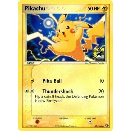 Pikachu - 60/106 (SDCC 2005) 60 - Miscellaneous Cards & Products