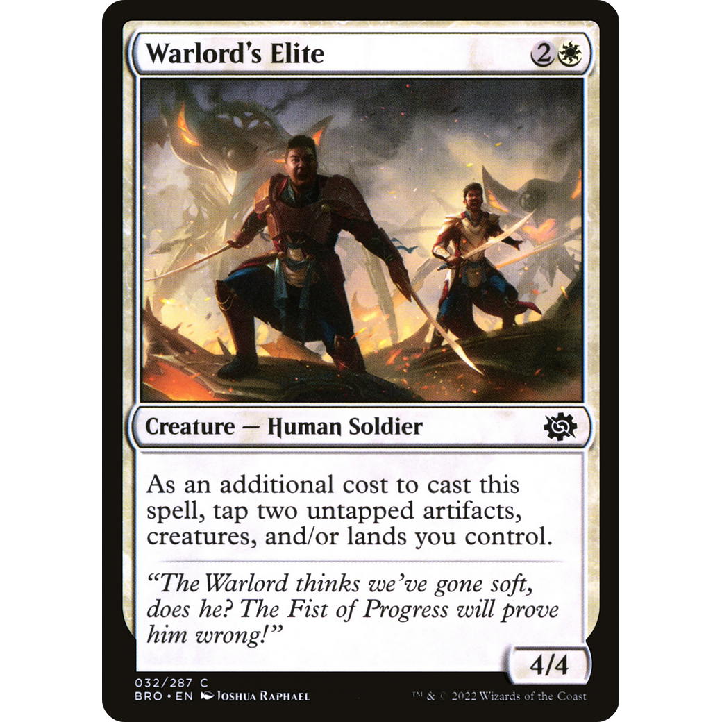 Warlord's Elite (BRO-032) - The Brothers' War Foil