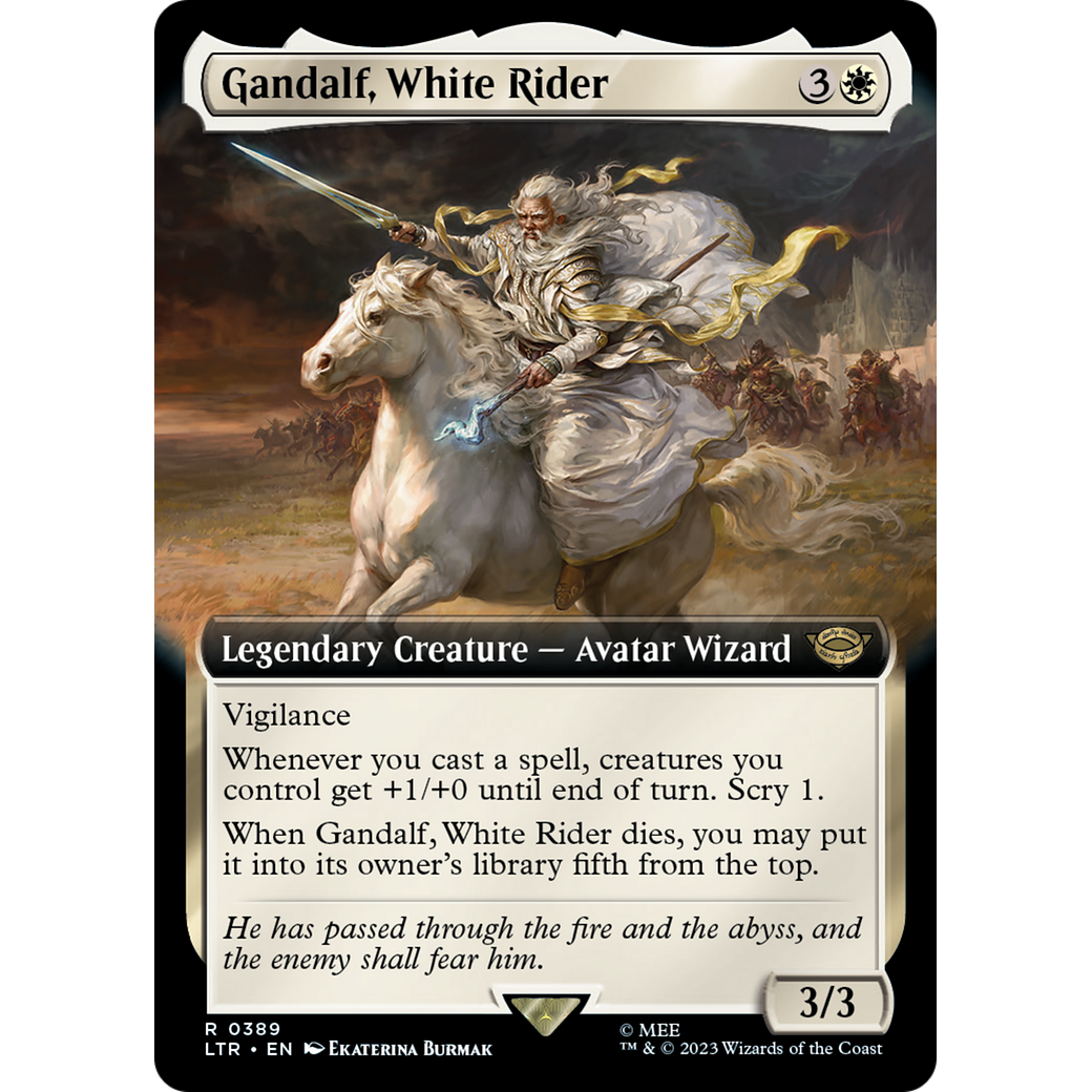 Gandalf, White Rider (LTR-389) - The Lord of the Rings: Tales of Middle-earth: (Extended Art)
