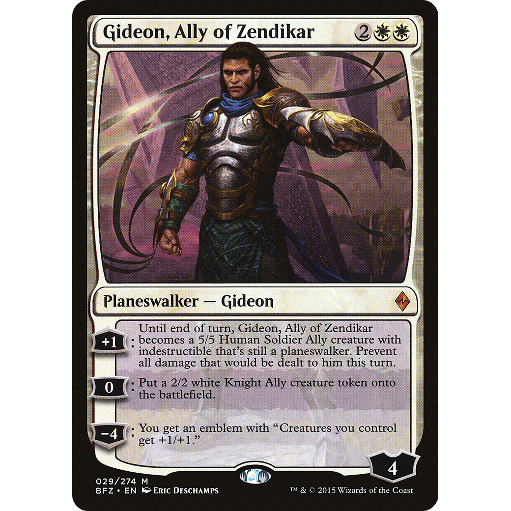 Gideon, Ally of Zendikar (BFZ-029) - Battle for Zendikar Foil